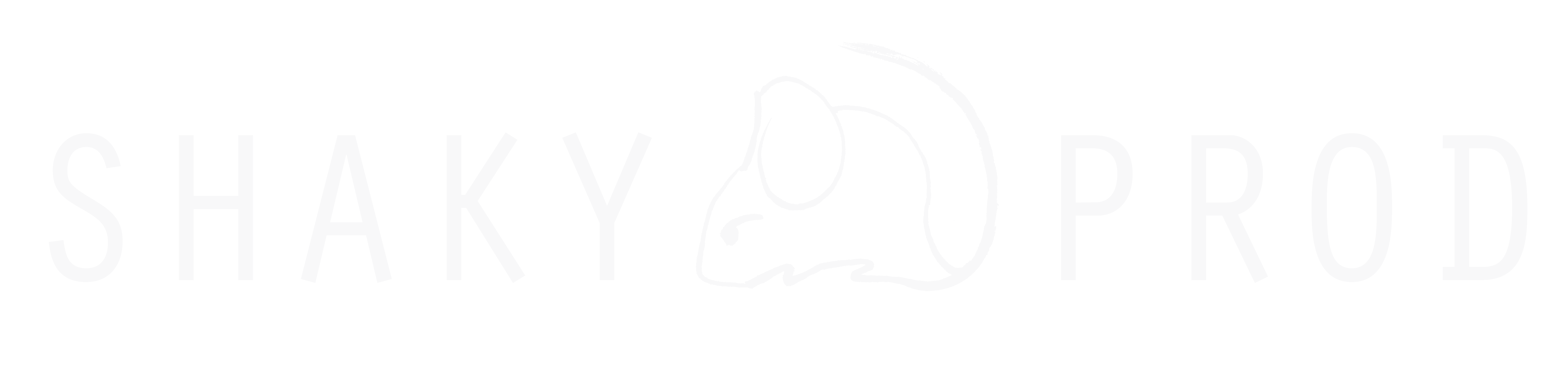 Logo Shaky Prod white PNG